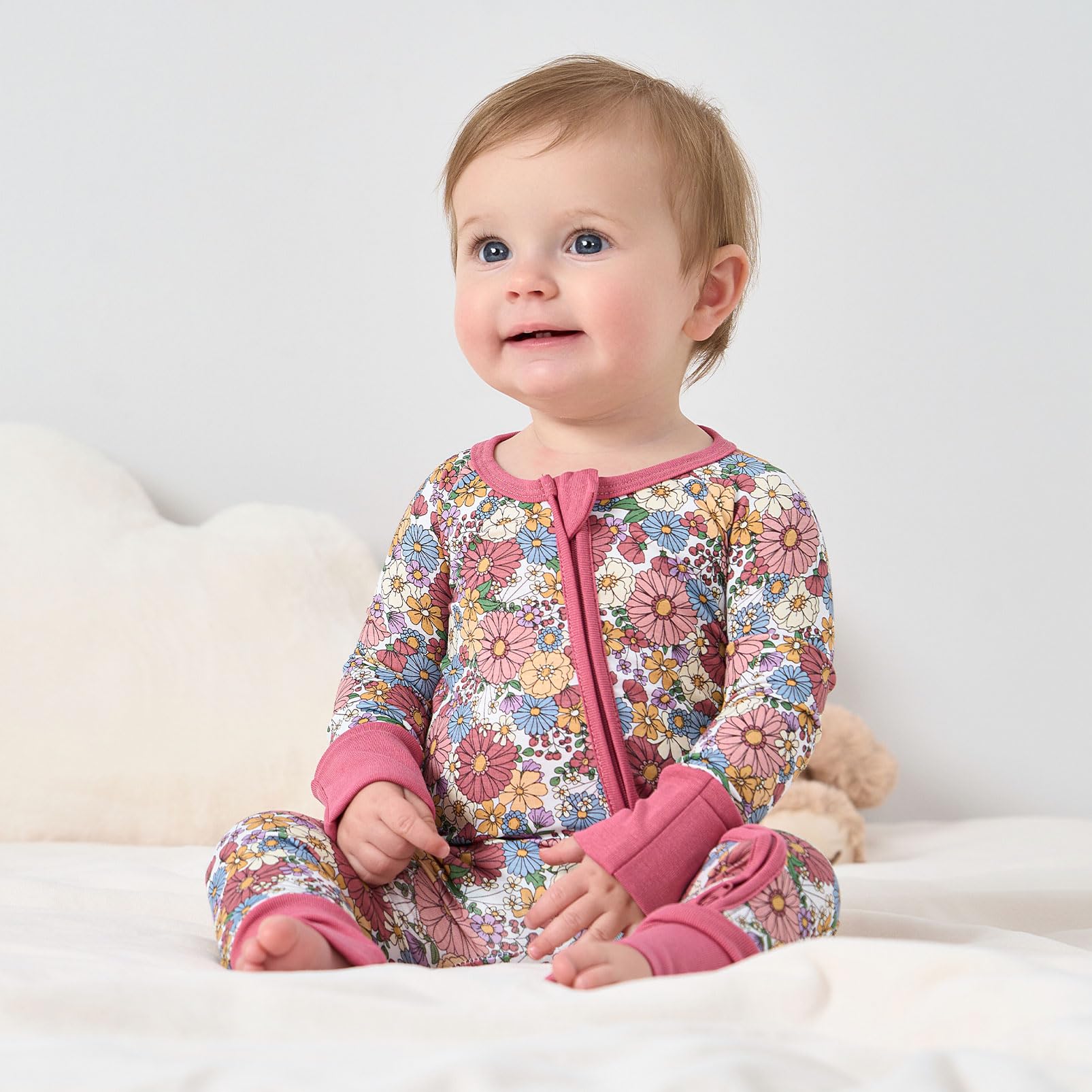 Pureborn bamboo viscose fabric closeup highlights breathable sleepwear for warm nights