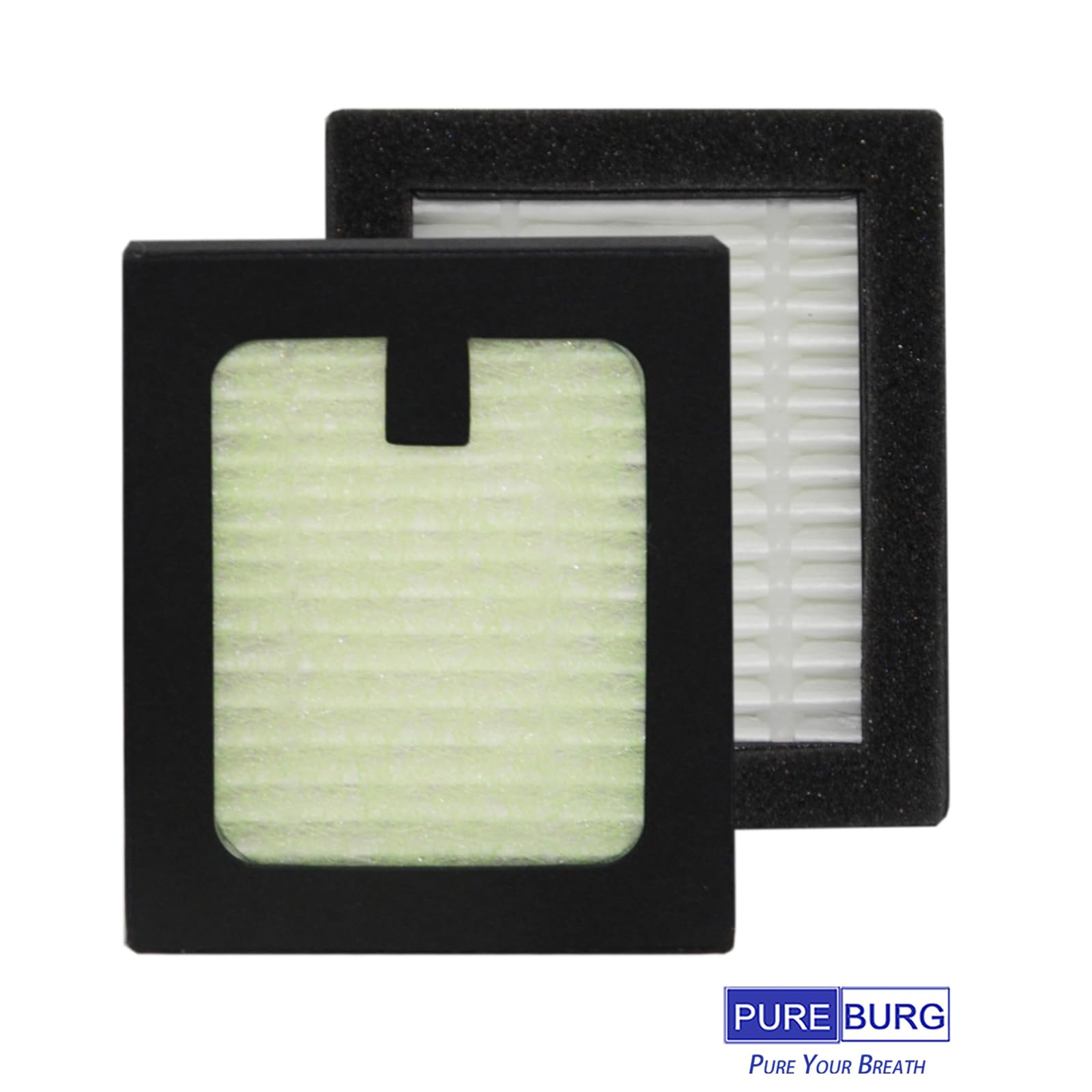 PUREBURG air-clean result after replacement reduces dust and dander
