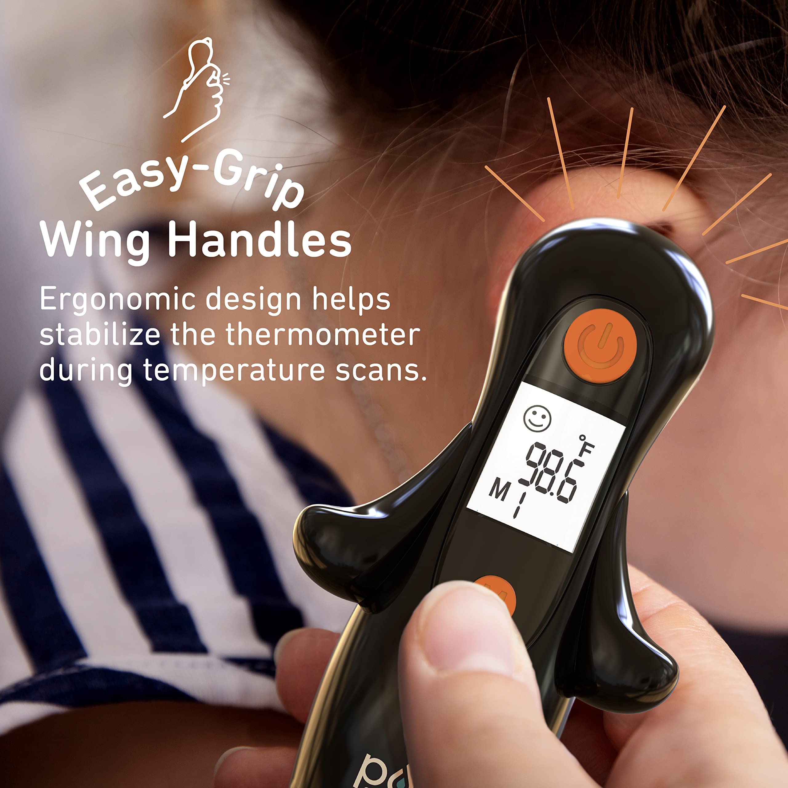 PureEnrichment PureBaby Penguin thermometer fever alert indicator for quick checks.