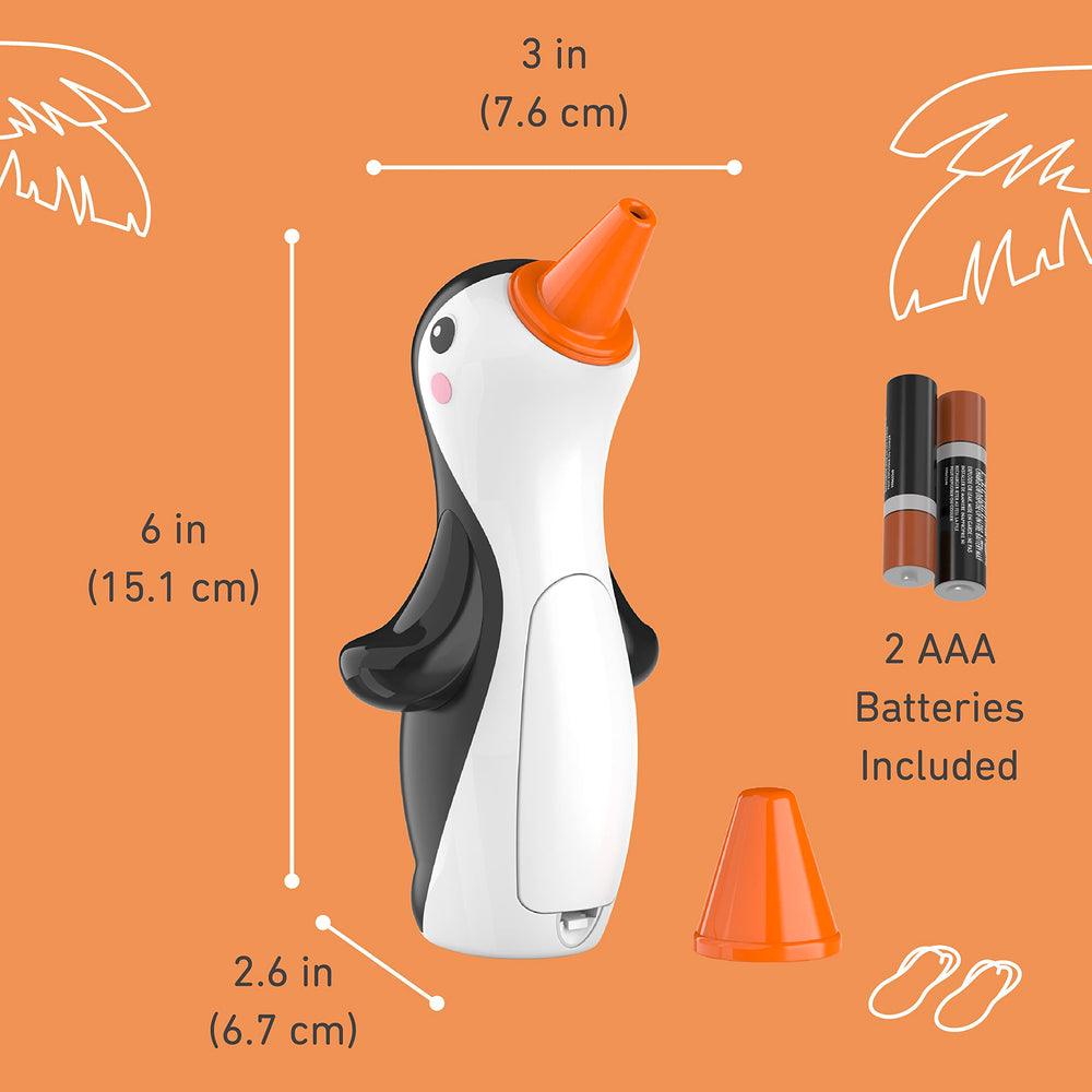 PureEnrichment PureBaby Penguin thermometer hygienic probe cover keeps clean.