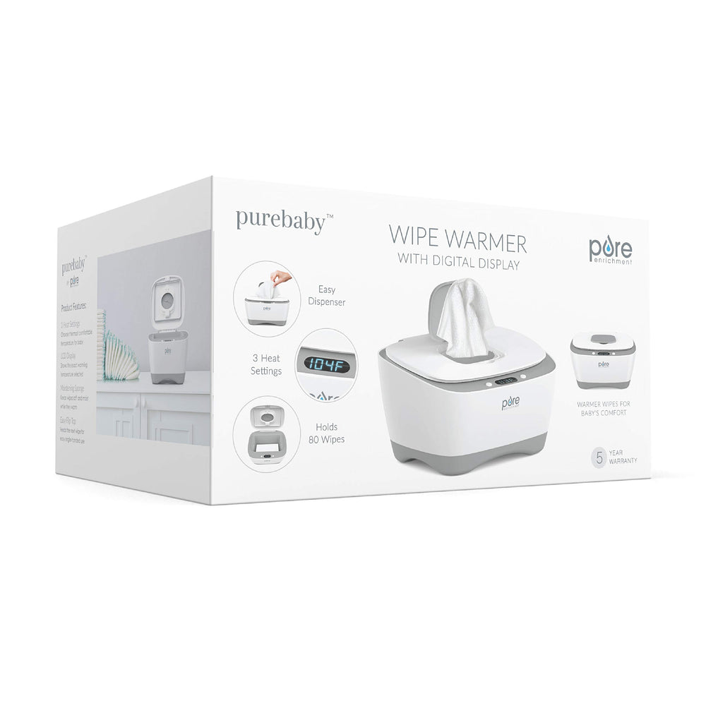 Pure Enrichment PureBaby wipe warmer comes with a 5-year warranty