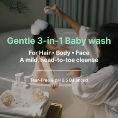PURELU tear-free bath-time application helps comfortable cleansing for babies