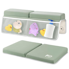 PURELYDOT Comfortable Baby Bath Kneeler with thick foam cushions for knee comfort during bath time