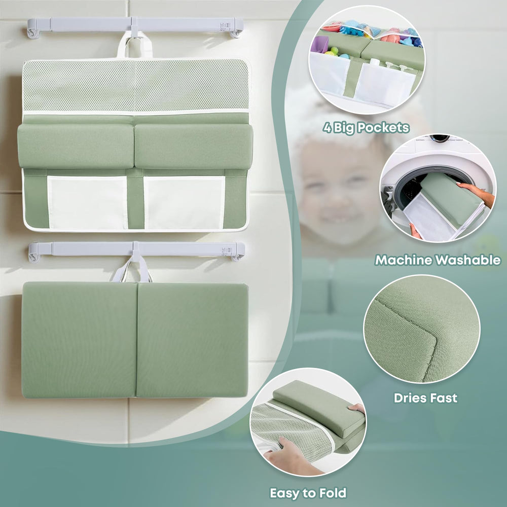 PURELYDOT Elbow Rest Pad providing stable arm support during tub time