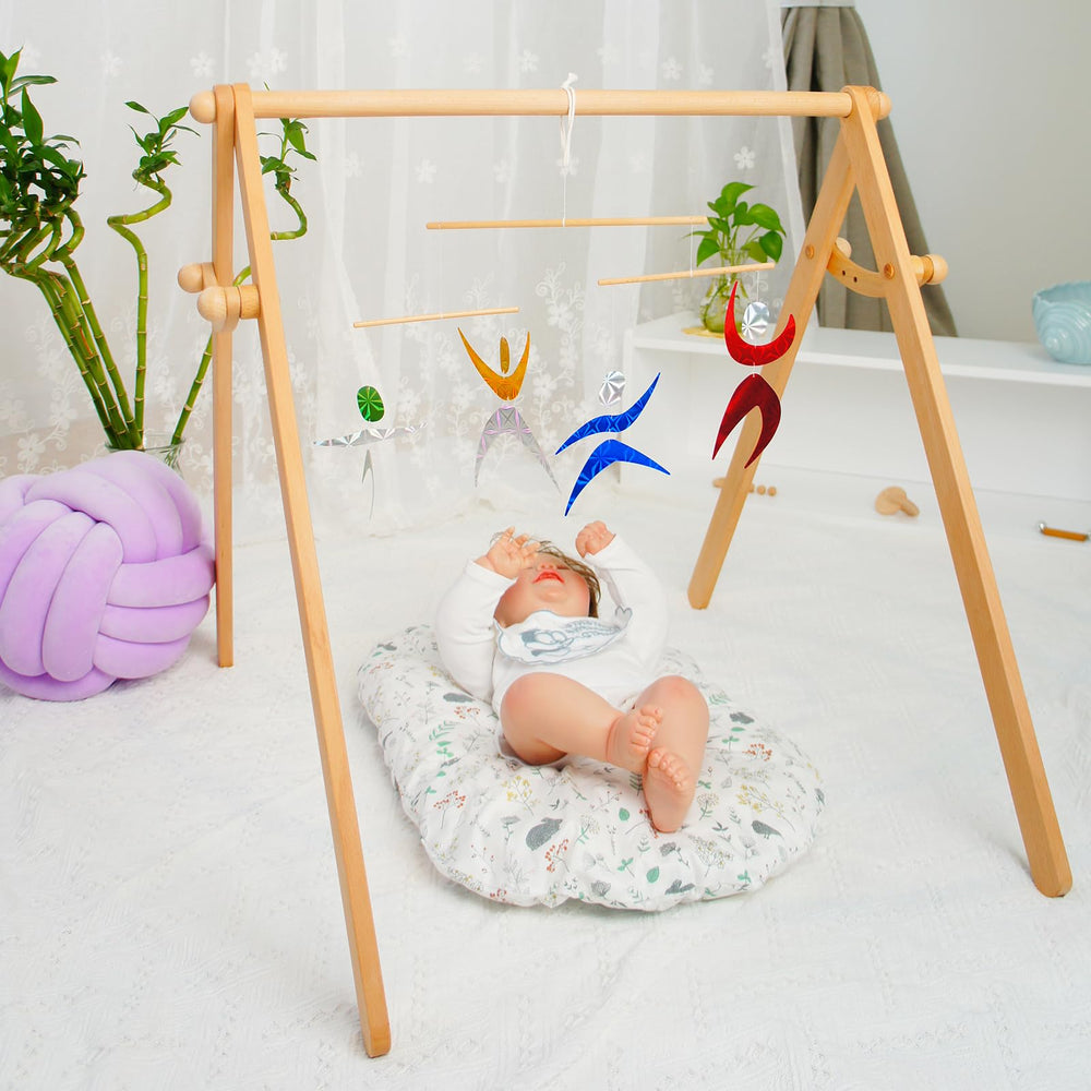 Purgano Montessori Mobile Crib Setup encourages calm visual attention during naps