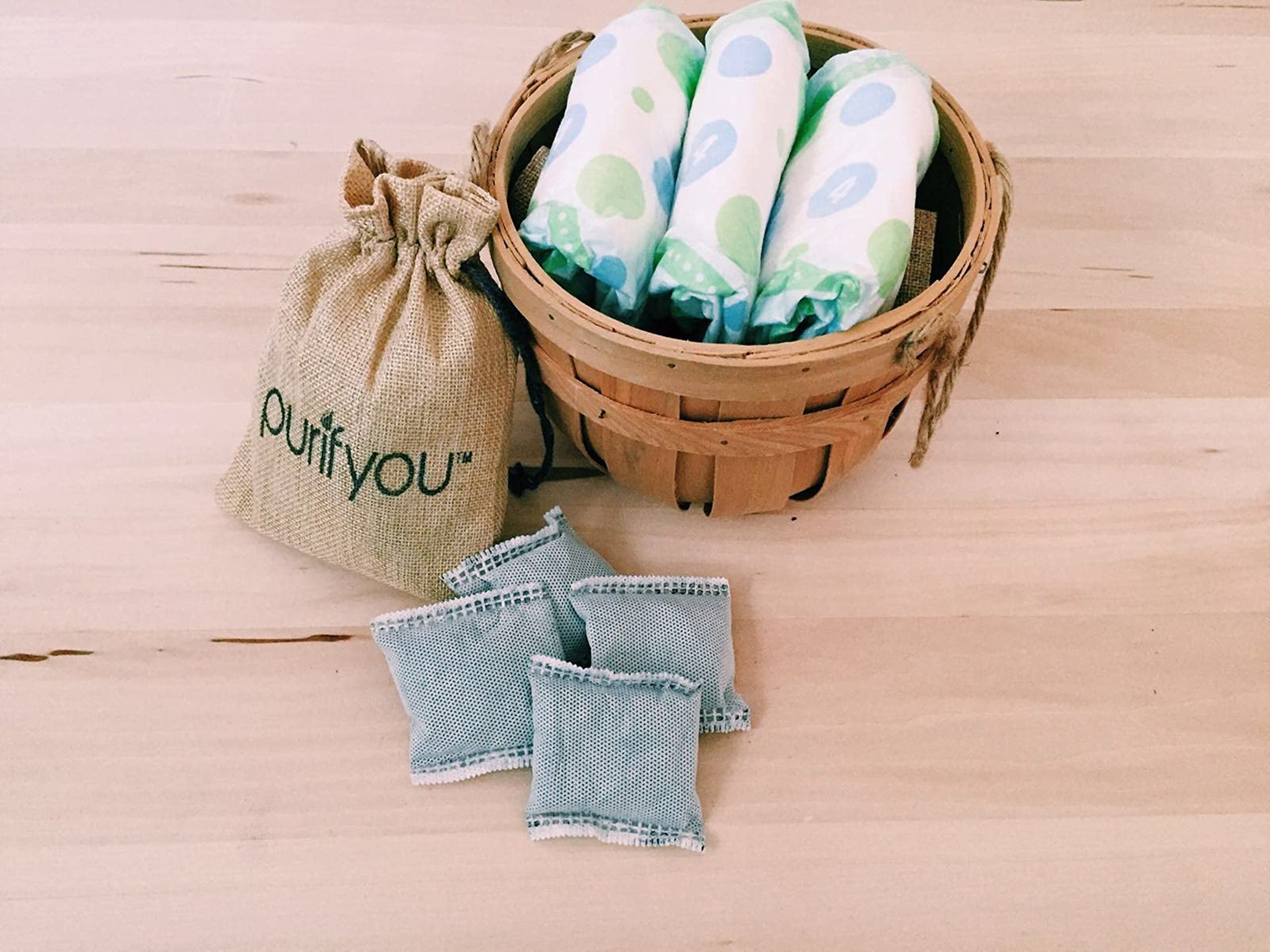 Purifyou bamboo charcoal bag for home use in living areas promotes fresher air.