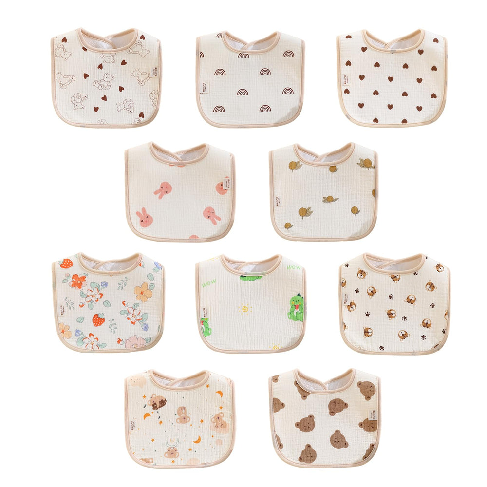 PurlHaven baby bandana bib waterproof mealtime protection keeps little clothes dry.