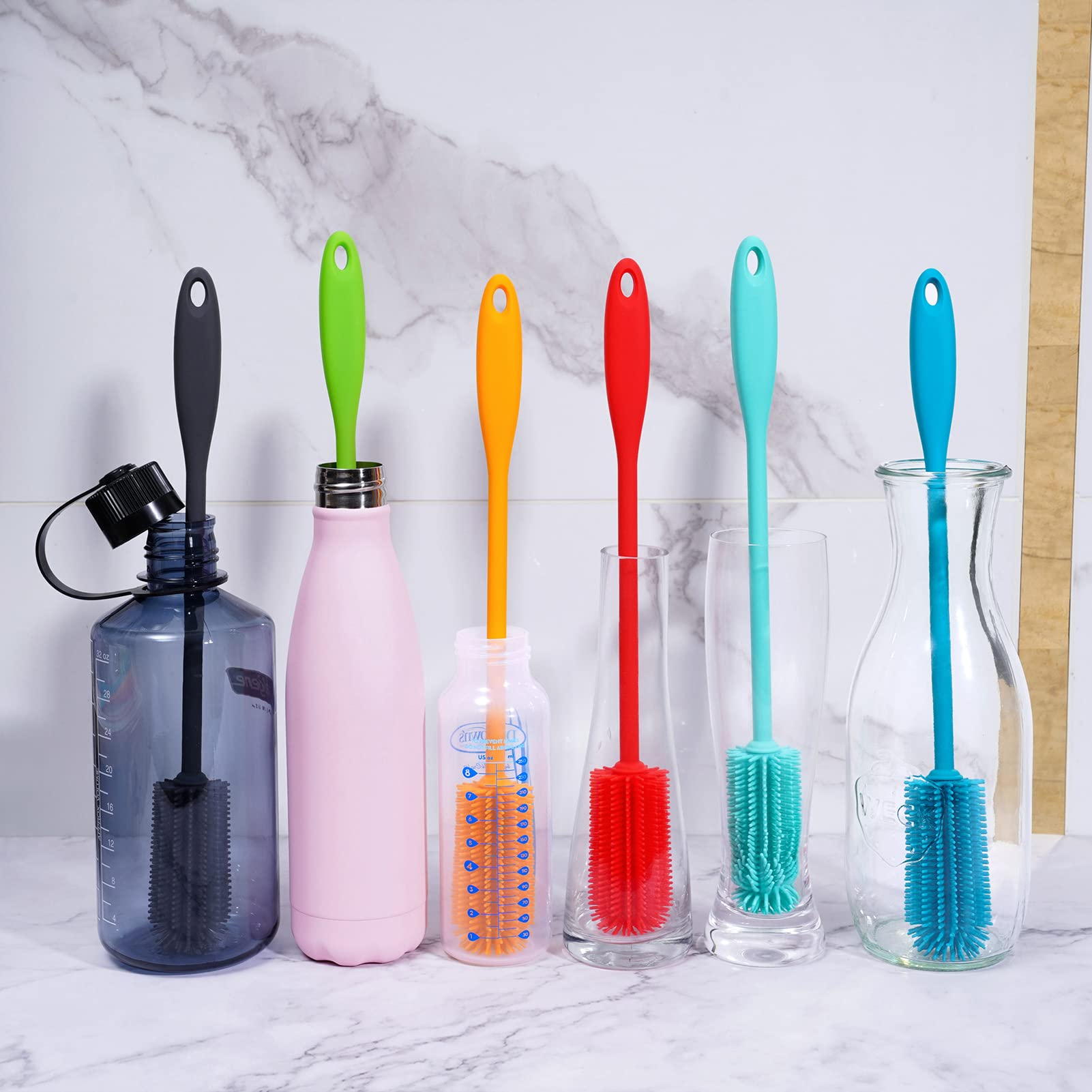 Purtribe sturdy bristles resist wear during heavy scrubbing.