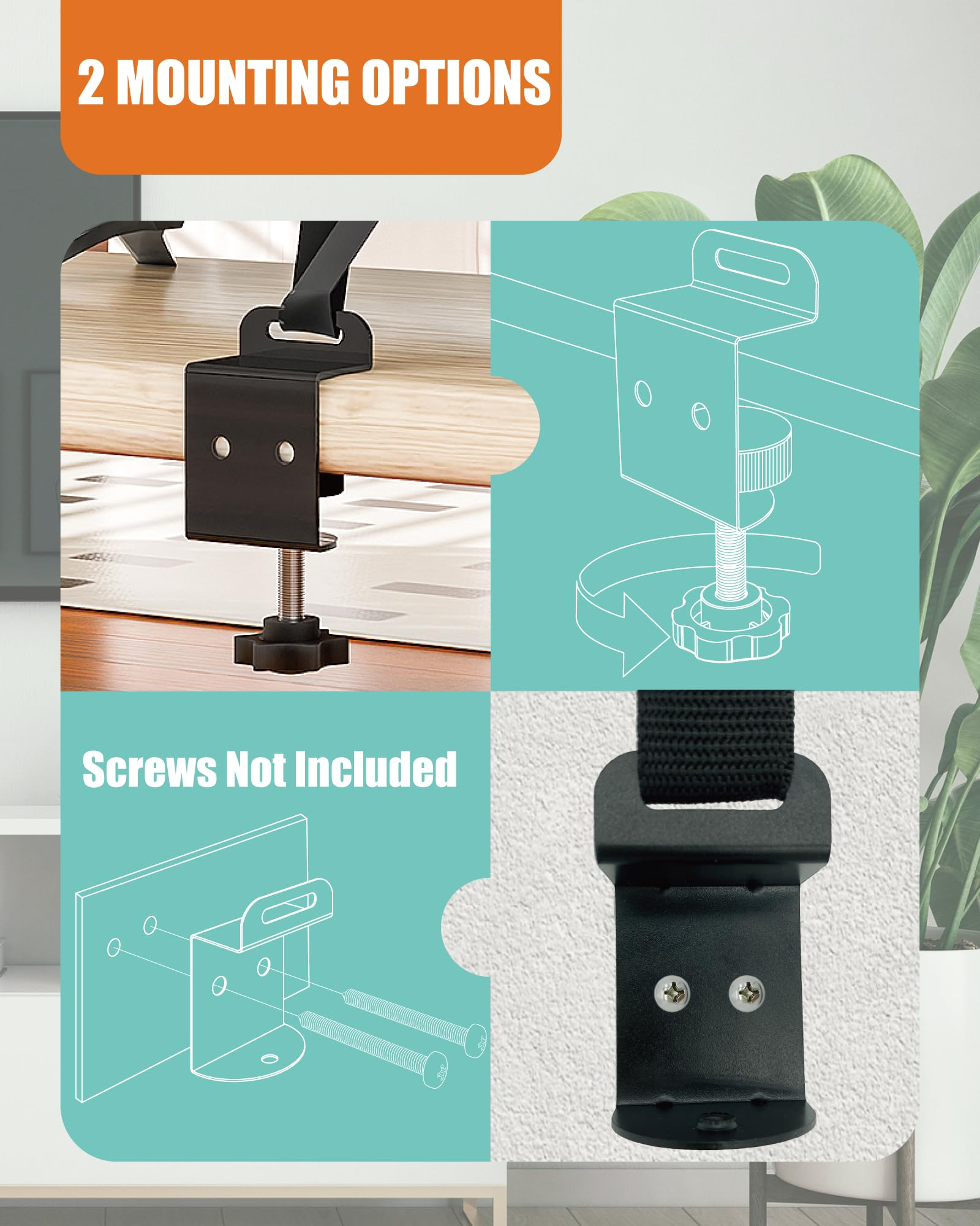 PUTOROGA adjustable buckle length demonstrates customizable fit for various TV sizes.
