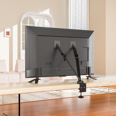 PUTOROGA anti-tip straps on TV demonstrate anti-tip safety for babies and pets.