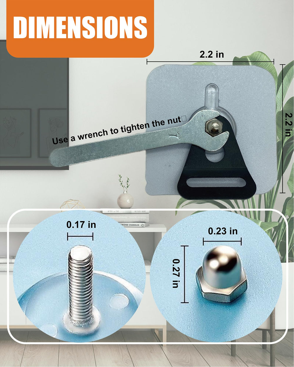 PUTOROGA adhesive-screws and cable ties for clean organization