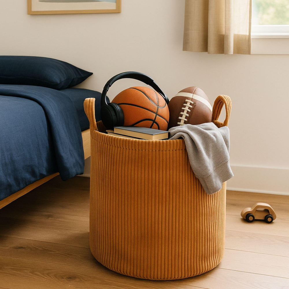 PUTSKA Blanket Basket 15x16 inch size fits compact spaces