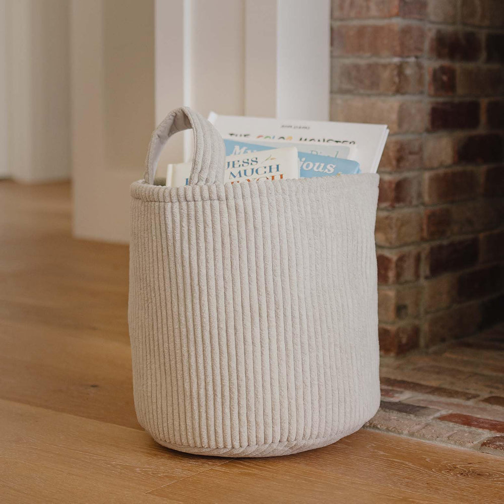 PUTSKA Blanket Basket handles detail communicates easy-carry convenience