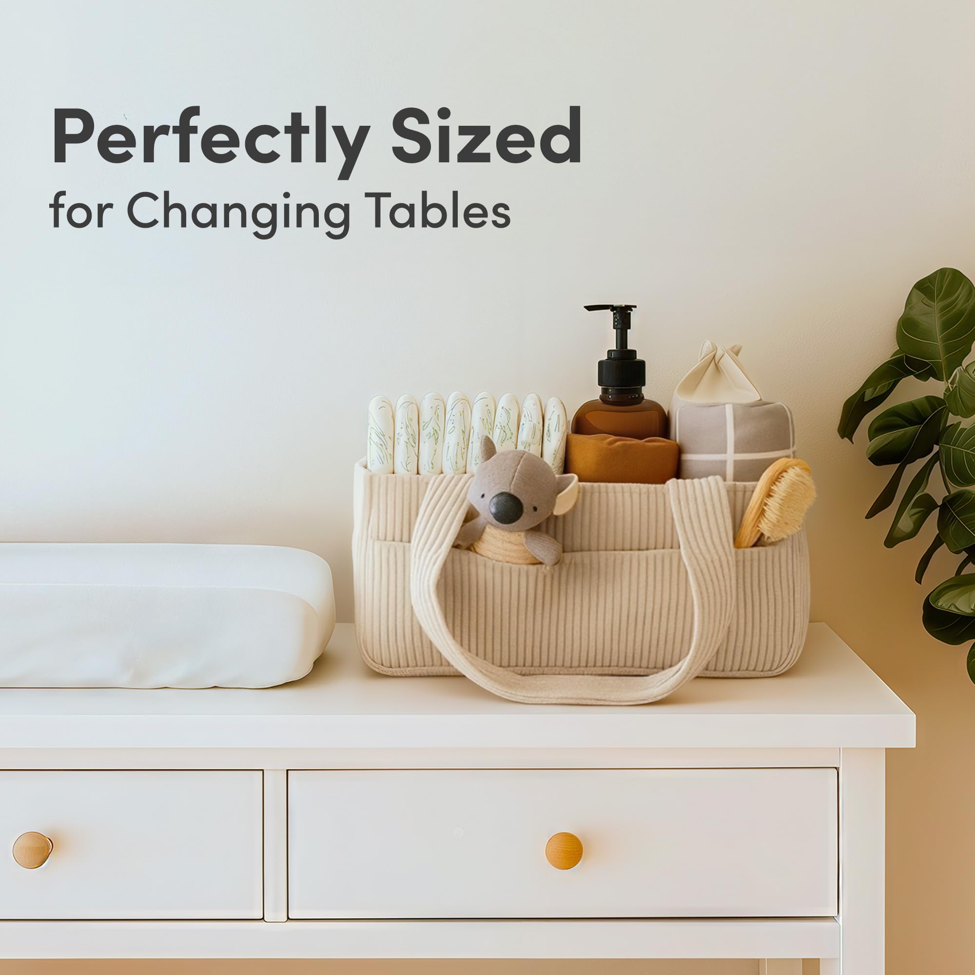 PUTSKA car-diaper-caddy handle enables portable storage on the go.