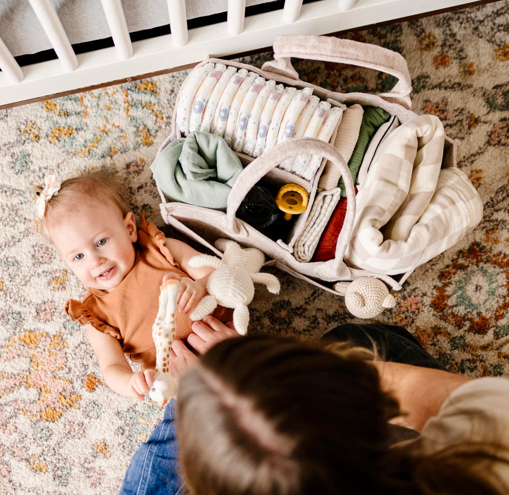 PUTSKA car diaper caddy is portable for on-the-go changes