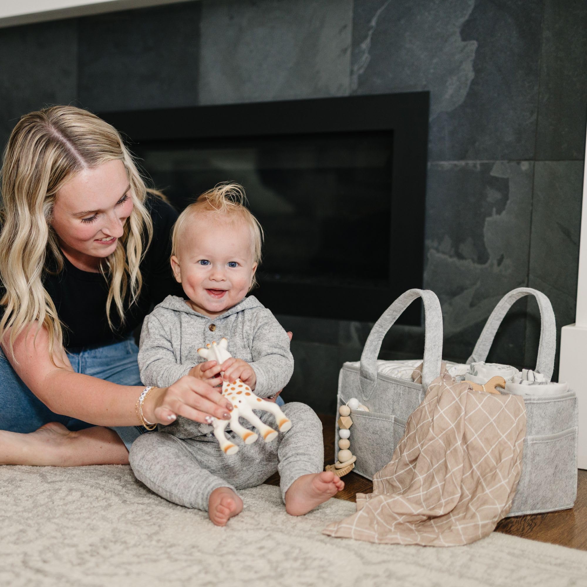 PUTSKA car diaper caddy keeps baby essentials handy during travels