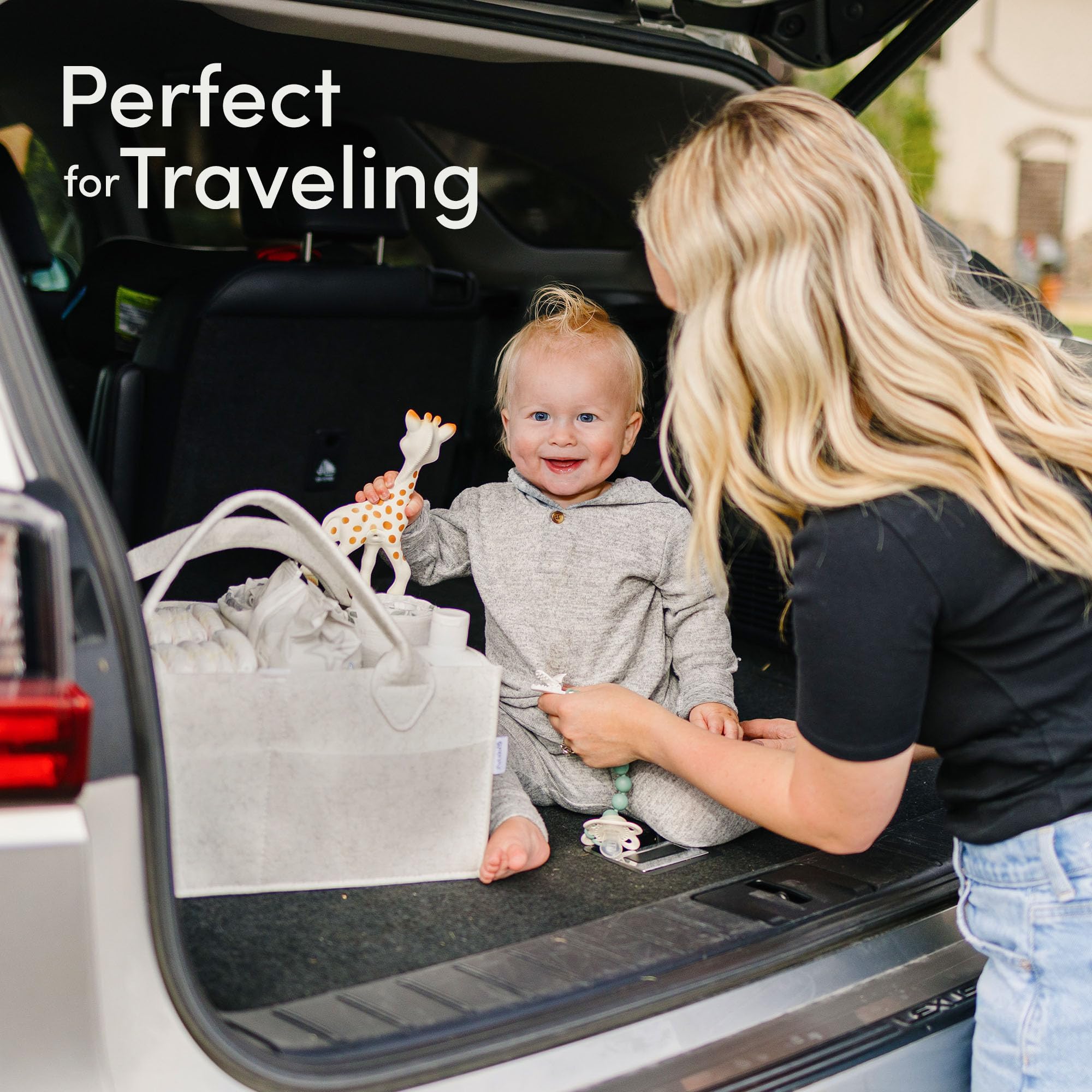 PUTSKA gift-registry ready diaper caddy suits baby showers and registries.