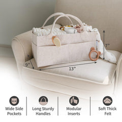 PUTSKA diaper caddy removable dividers enable flexible organization