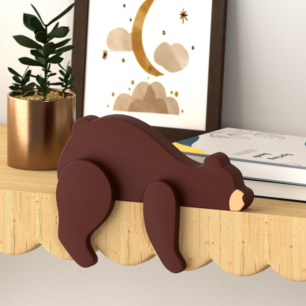 PUTSKA forest nursery decor bear wood accent enhances woodland-themed baby room