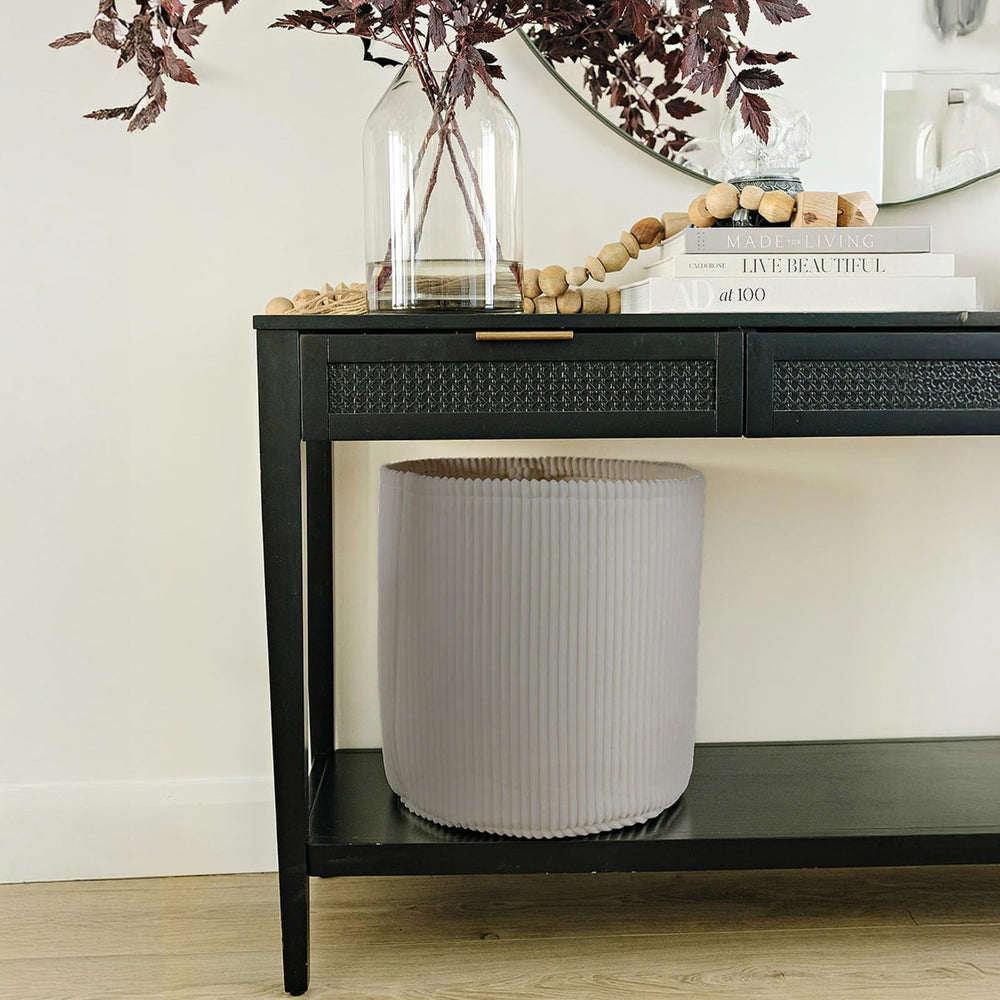 PUTSKA living-room organization basket supporting tidy spaces.