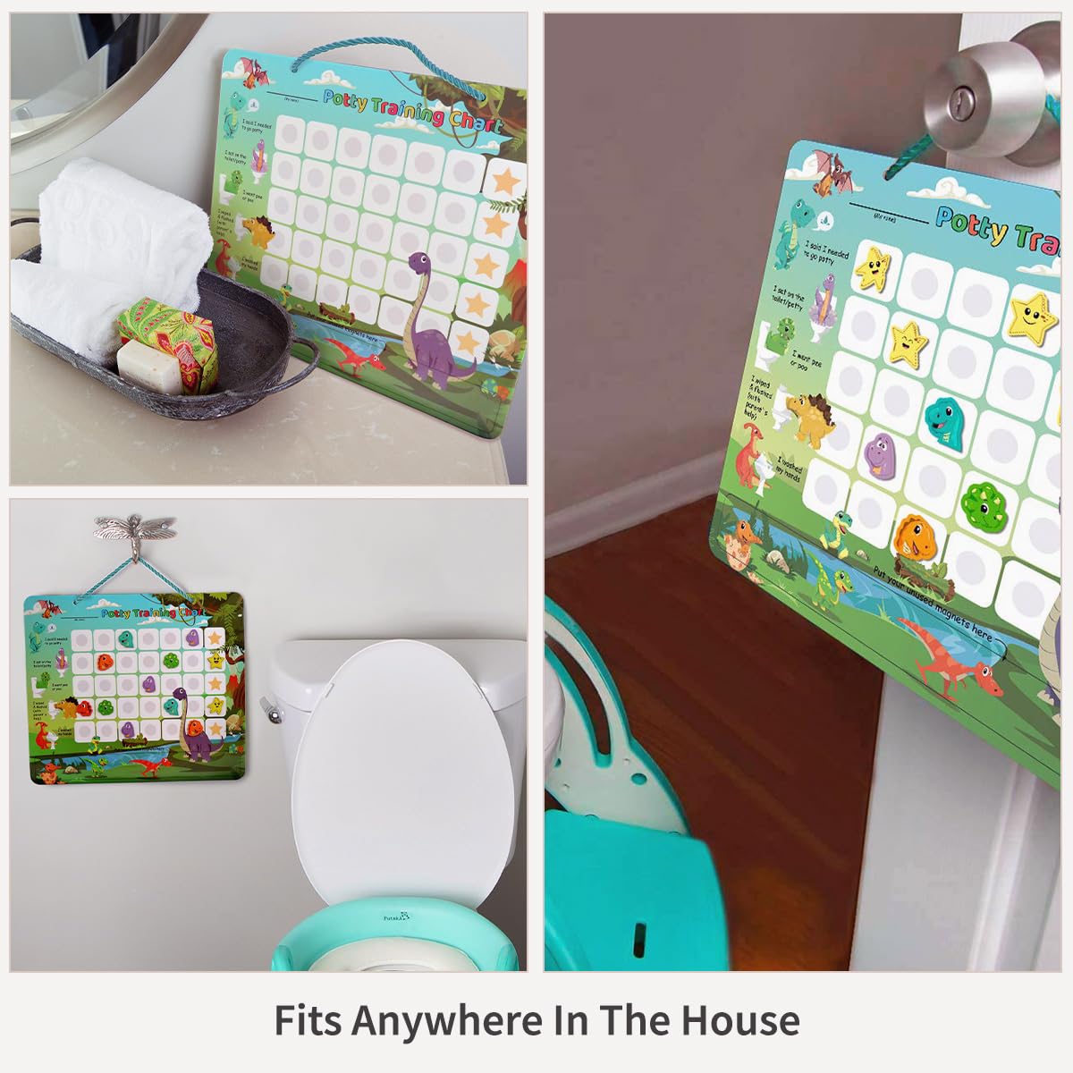 PUTSKA Potty Chart on the potty area supports easy use