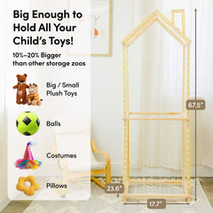 PUTSKA solid wood construction ensures durability for nursery organization.