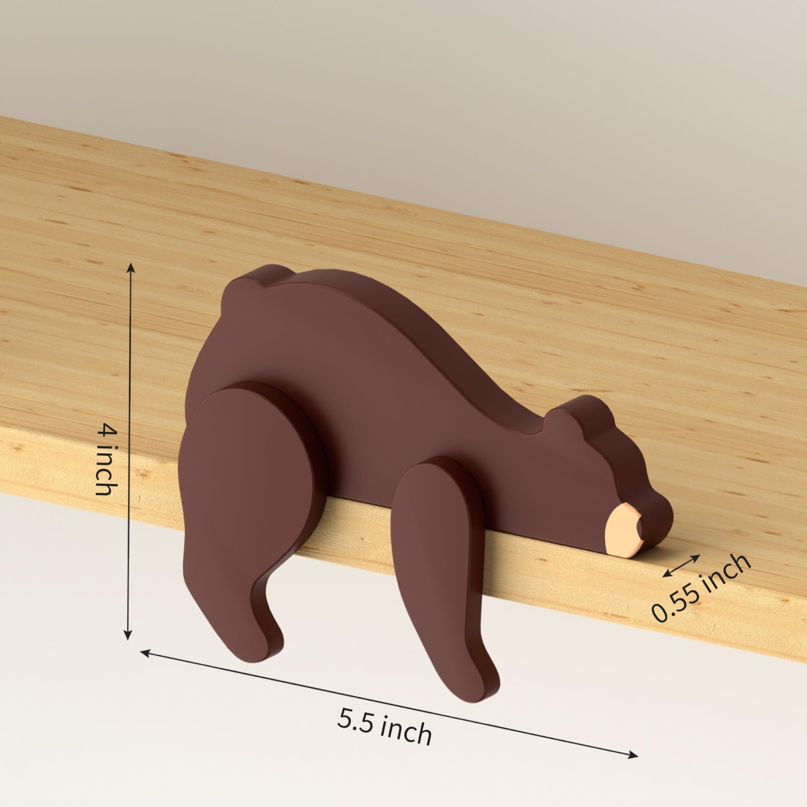PUTSKA woodland bear decor on the wall brings forest whimsy to baby boy room