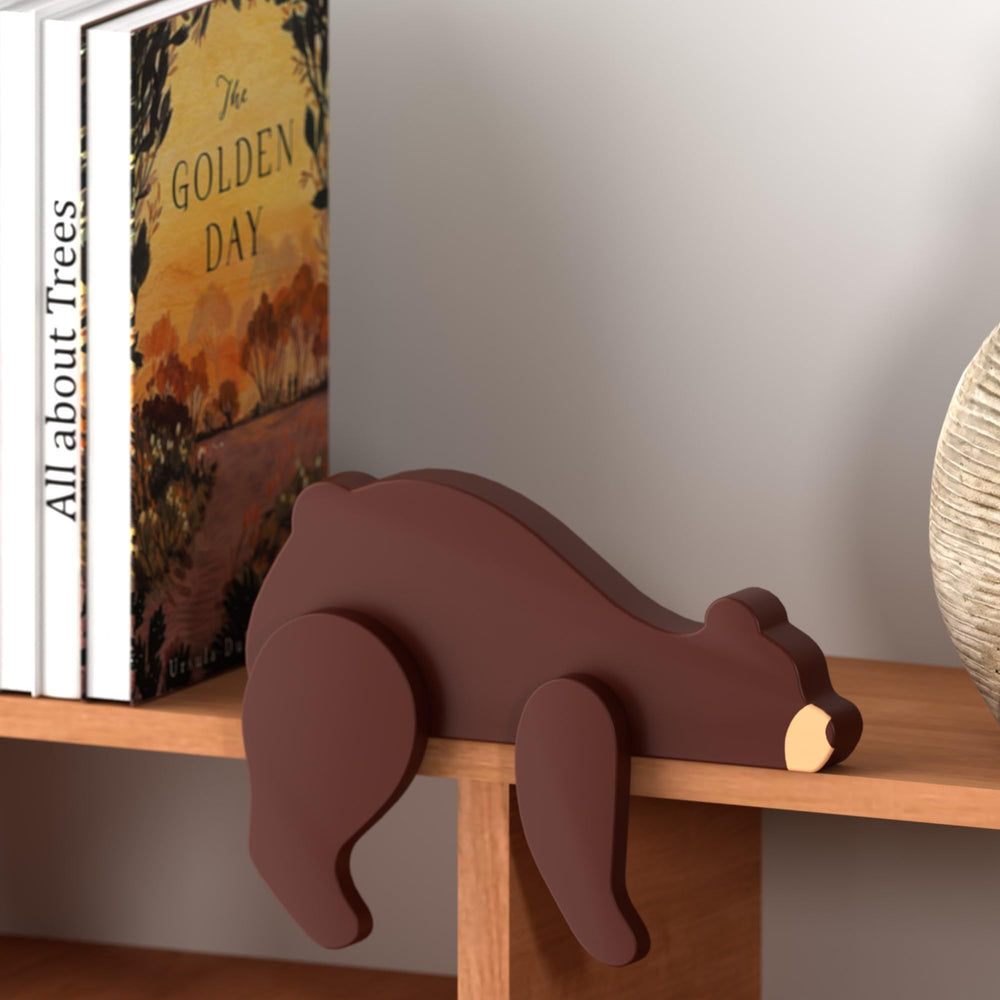 PUTSKA woodland bedroom decor bear adds warmth to a rustic nursery vibe
