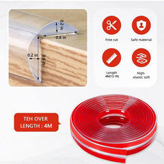 PUWANY corner protector on furniture for safe baby play.