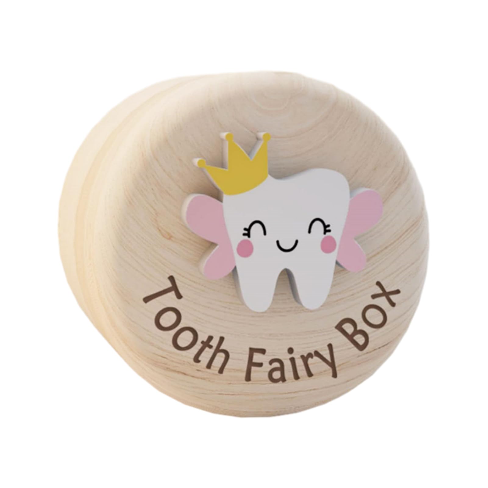 PUXING Tooth Fairy Box closeup of wood texture and rustic charm