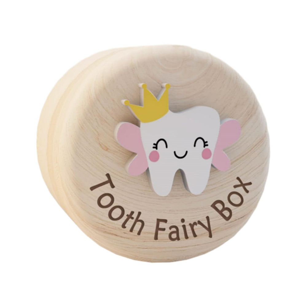 PUXING Tooth Fairy Box closeup of wood texture and rustic charm