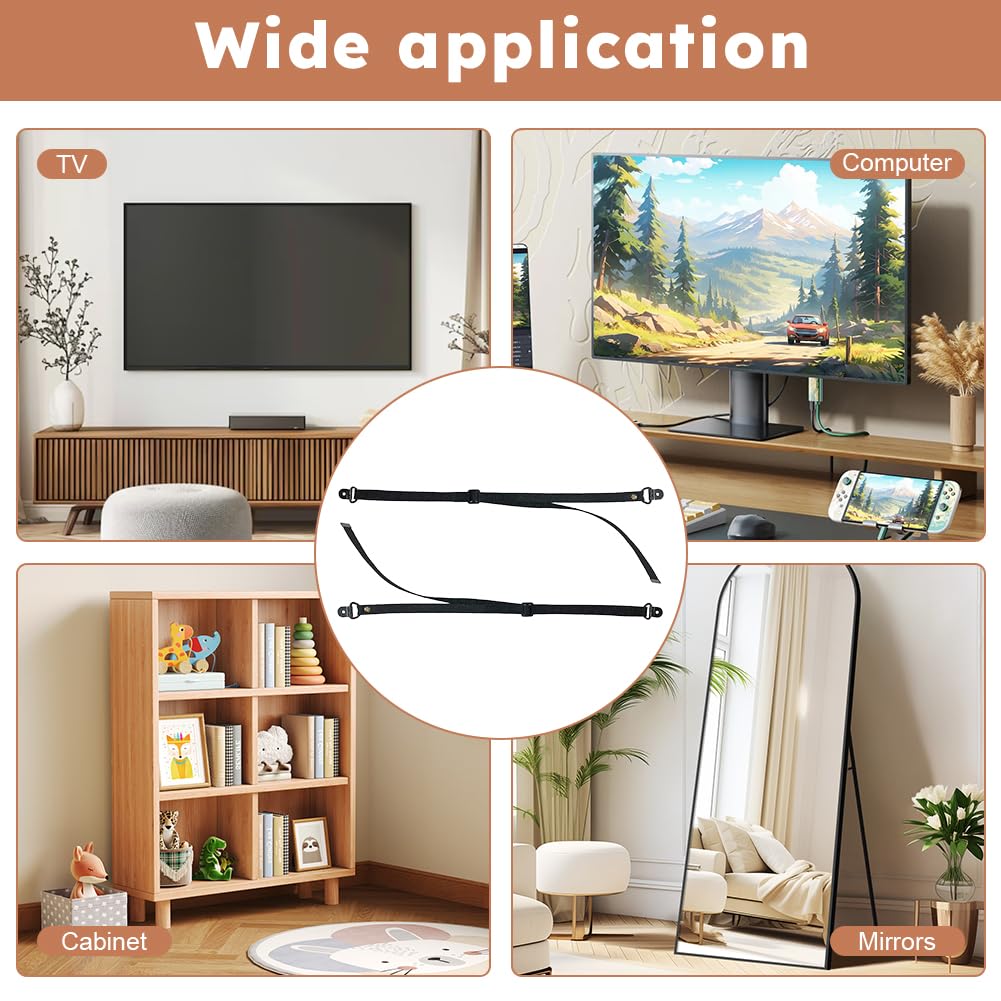 PUXING TV Safety Strap detachable design for easy cleaning and reconfiguring.