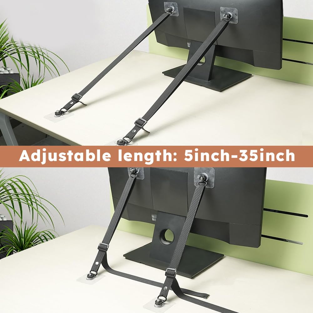 PUXING TV Safety Strap used on furniture like desks and cabinets.