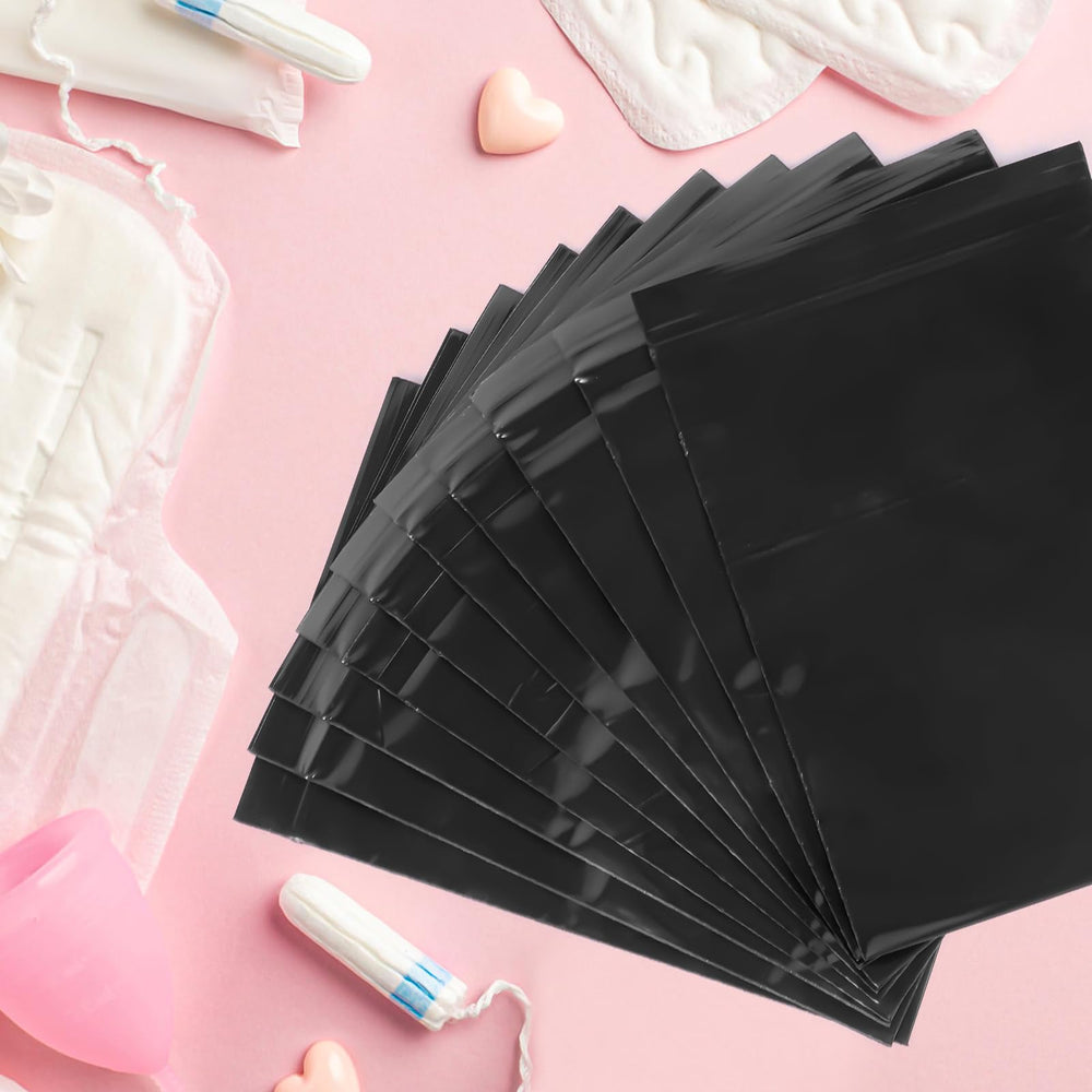 PVWSG sealed black bags help isolate odors during menstruation or messy tasks.