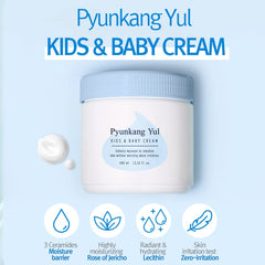 Applying Pyunkang Yul PKY Kids Baby Cream to the arm