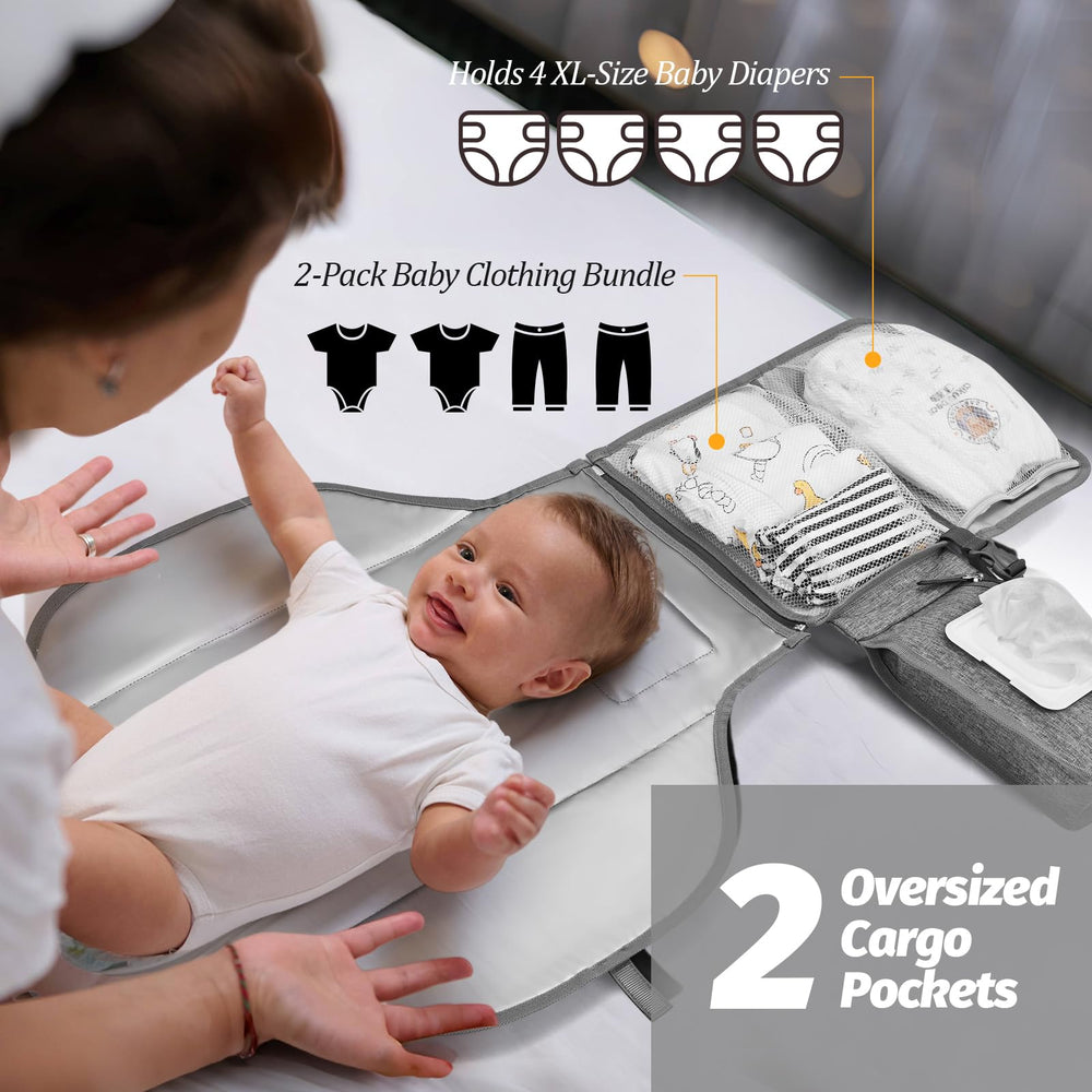 PZU changing pad wipes pocket for quick on-the-go access