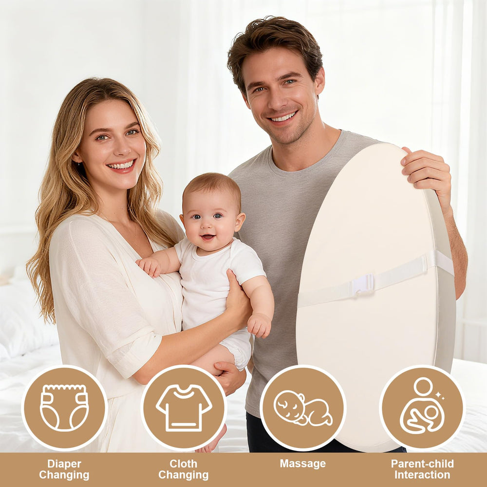 Qalvyn pad grows with your child from newborn to toddler use.