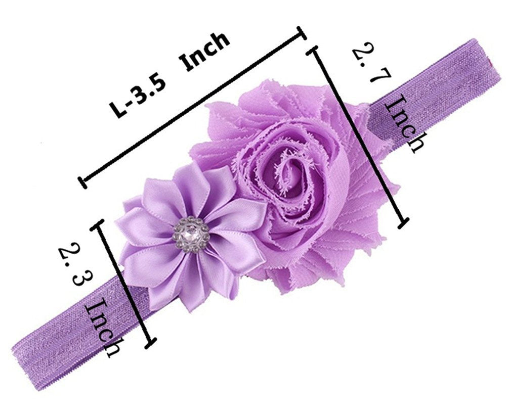 QandSweet 14-inch elastic headband with gentle stretch for growing kids.