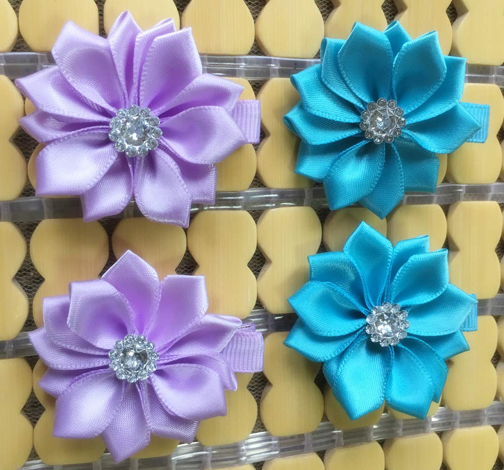 QandSweet gift-ready flower clip set for toddlers, teens and women.
