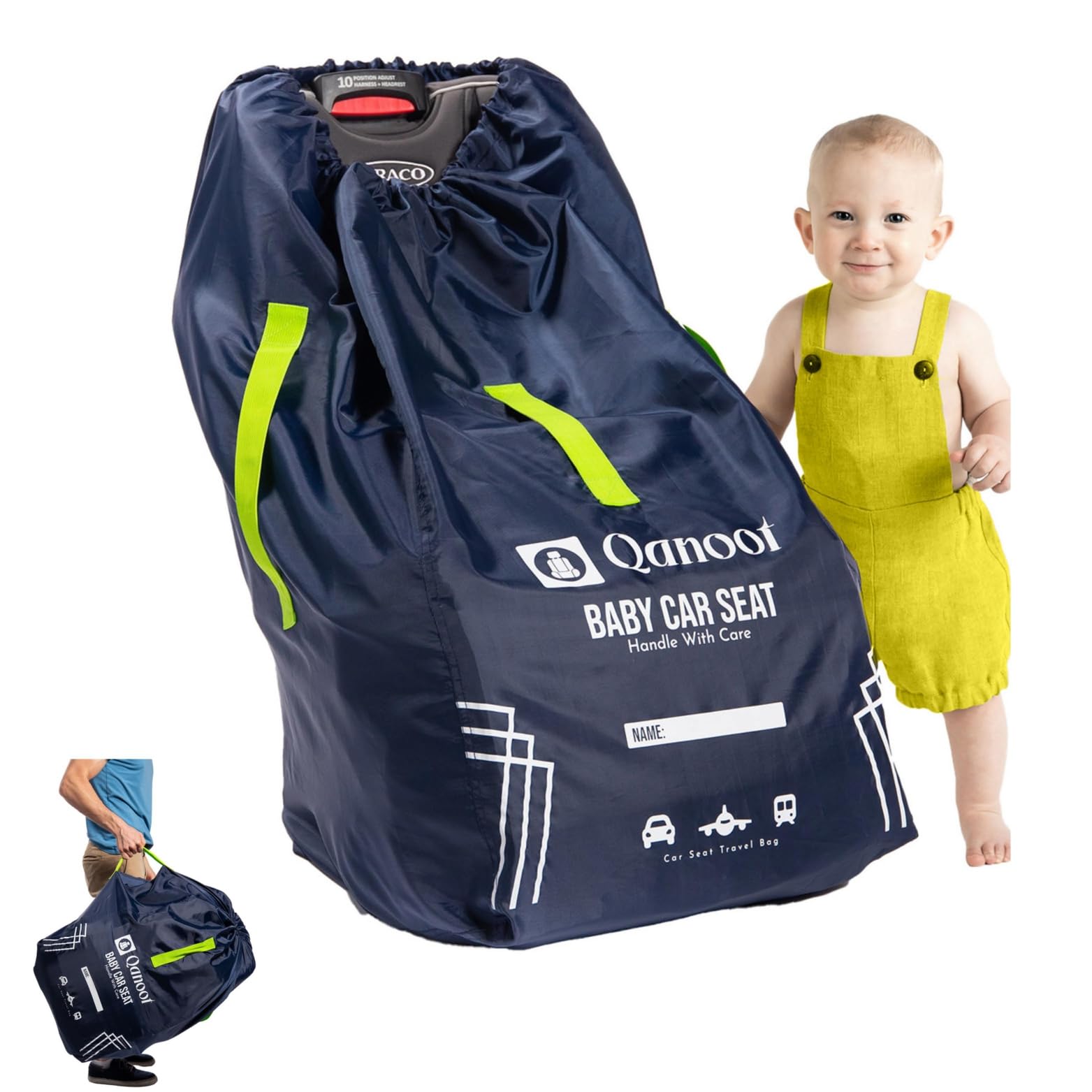 Qanoot travel bag folded compact for easy carry
