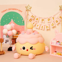 QANYI cupcake lamp soft-touch finish adds cozy glow for kids' rooms
