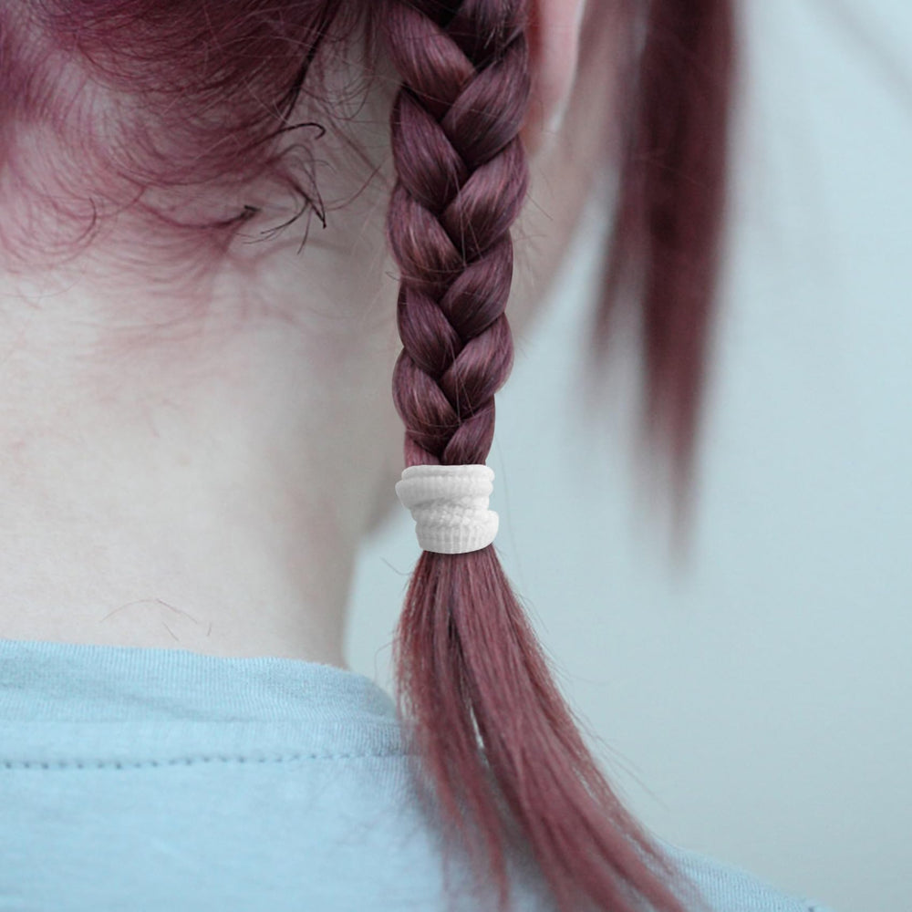 Qarwayoc baby-hair-ties-soft-cotton illustrating damage-free, comfortable wear for delicate hair.