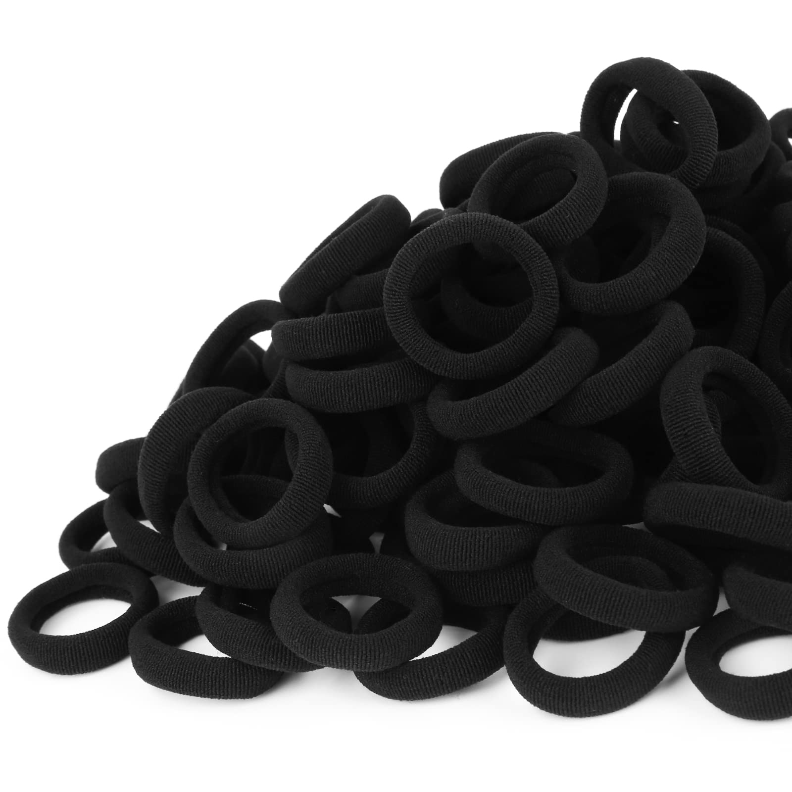 Qarwayoc hair ties cotton-soft closeup shows gentle, damage-free hair grip.