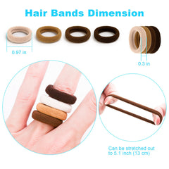 Qarwayoc hair ties packaging bag display, convenient bulk bag for quick hairstyles.