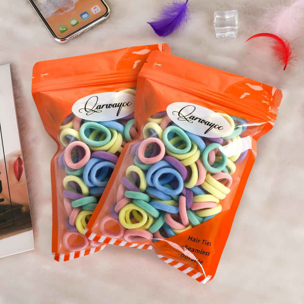 Qarwayoc soft-elastic hair bands gentle on thin hair.