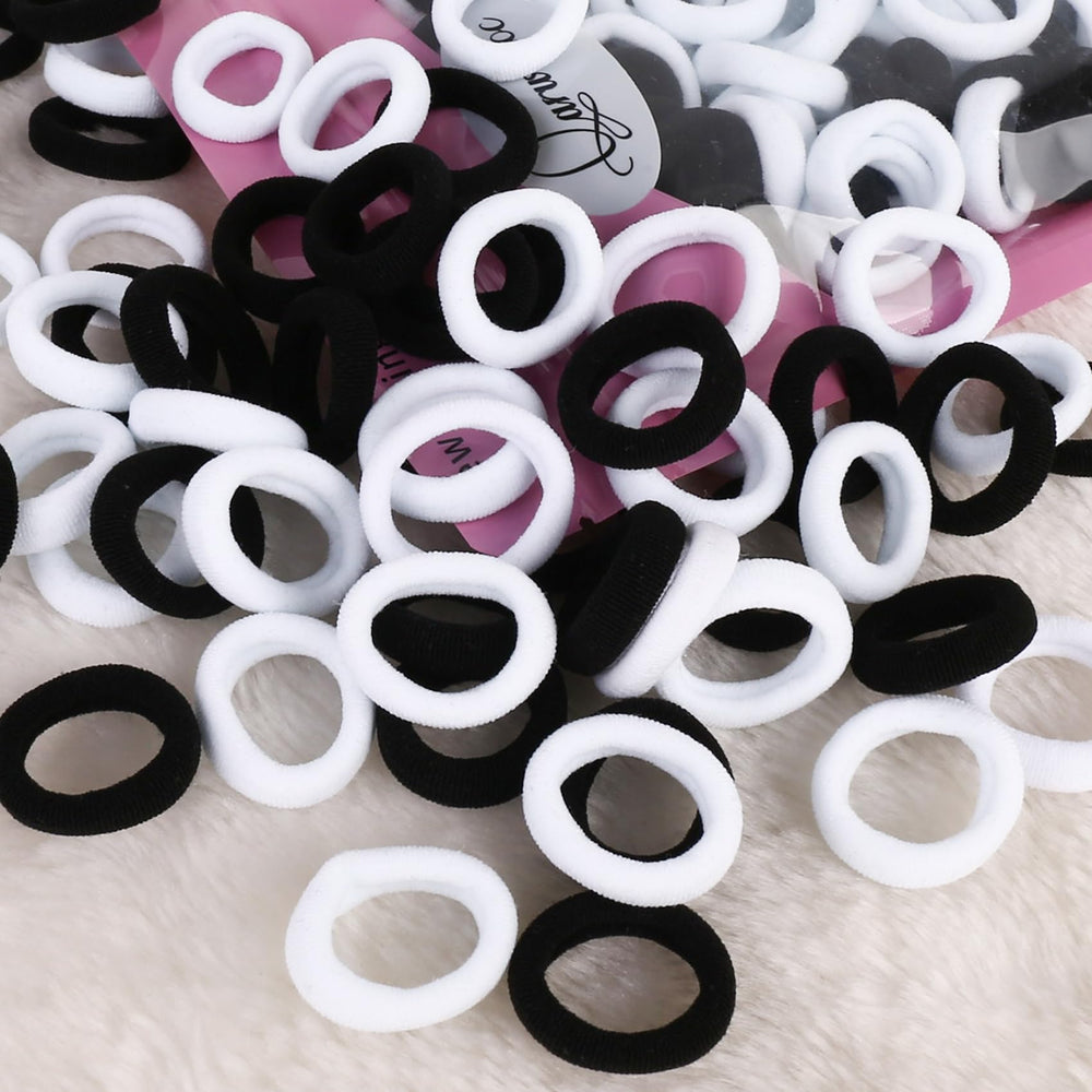 Qarwayoc mini-hair-ties-elastic-material emphasizing strong hold without snagging.