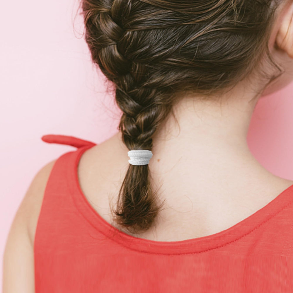 Qarwayoc no-damage-hair-ties-seamless-design focusing on crease-free looks and secure hold.