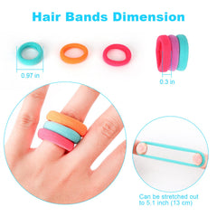 Qarwayoc seamless hair ties for thin hair, holds styles without snagging.