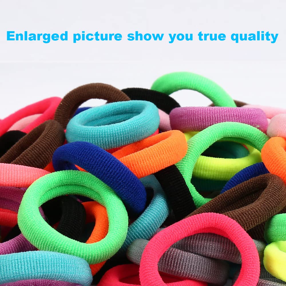 Qarwayoc 0.97 inch hair ties close-up, secure hold without slipping.
