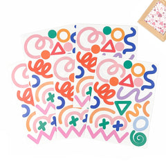 Qaxrocyn nursery decor wall stickers support color cognition and shape recognition.